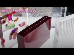 2.8mm-15mm gekleurde acrylplaten optische winkel verlicht reclamebord