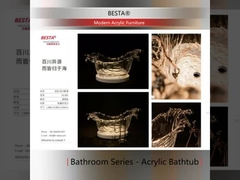 Acryl bad voor een moderne en minimalistische look