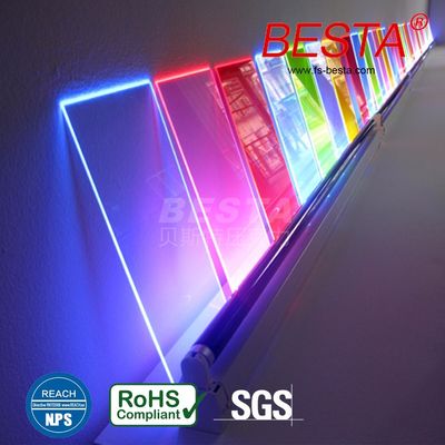 Edge Lit Neon Fluorescerend Acrylplaat Acryl Led Sign Board 2.8mm-15mm