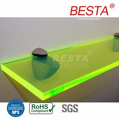 Edge Lit Neon Fluorescerend Acrylplaat Acryl Led Sign Board 2.8mm-15mm