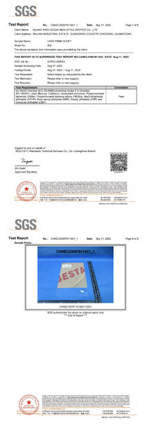 China BESTA ACRYLIC CO., LTD. certificaten