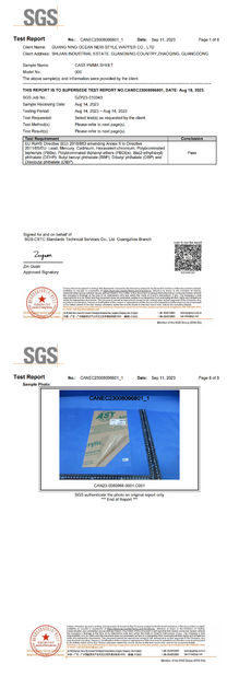 China BESTA ACRYLIC CO., LTD. certificaten